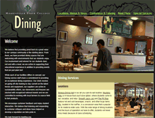 Tablet Screenshot of dining.morrisville.edu